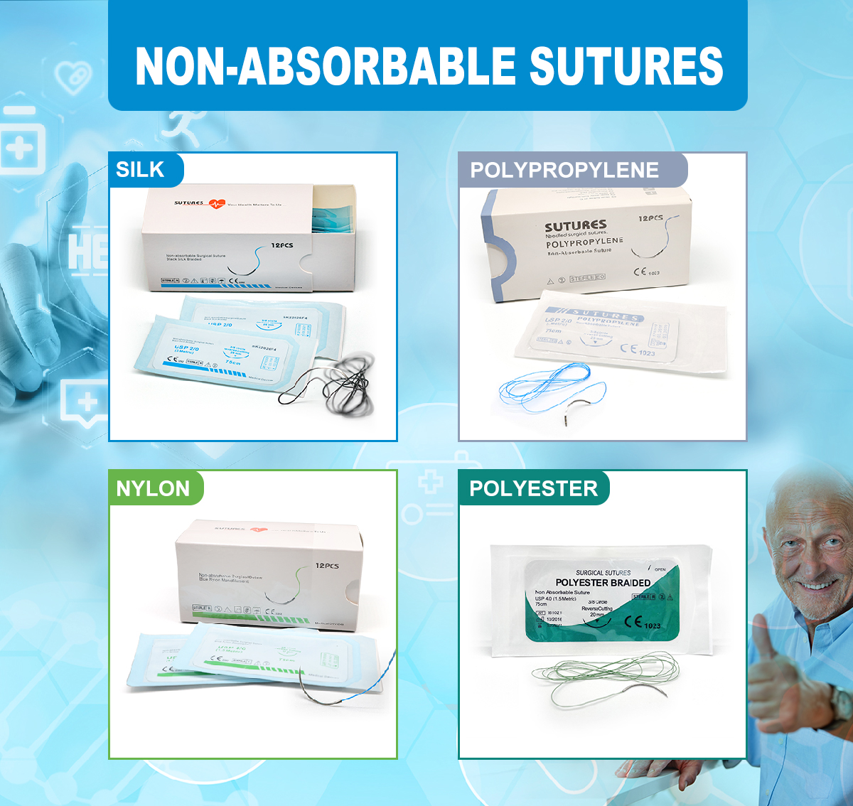SUTURES NON RÉSORBABLES