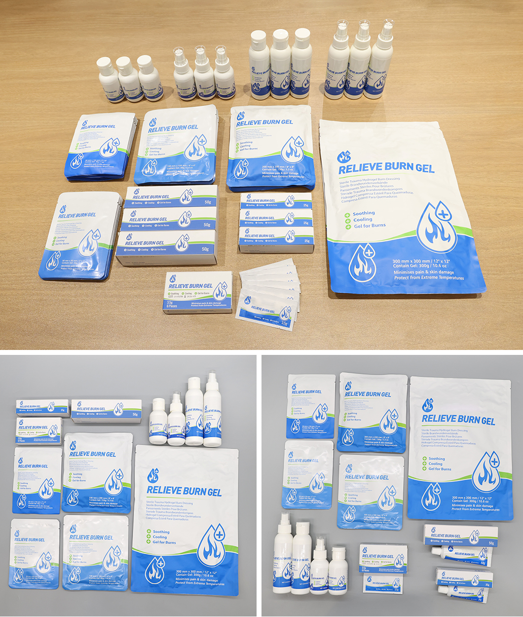 soulager les brûlures avec le gel