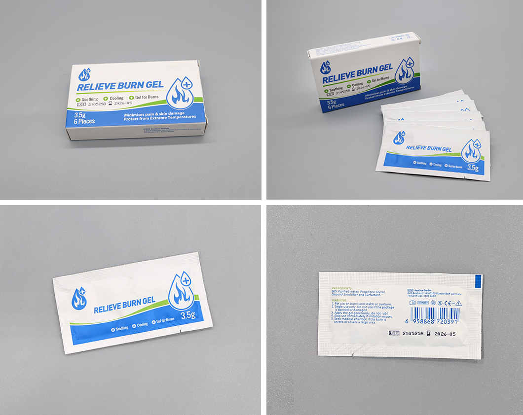 soulager les brûlures avec le gel