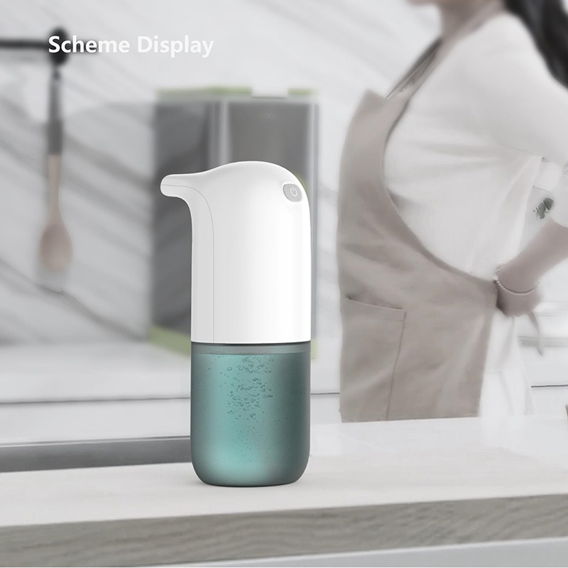 Distributeur de savon en mousse automatique sans contact avec désinfectant pour les mains 350 ml fixé au mur