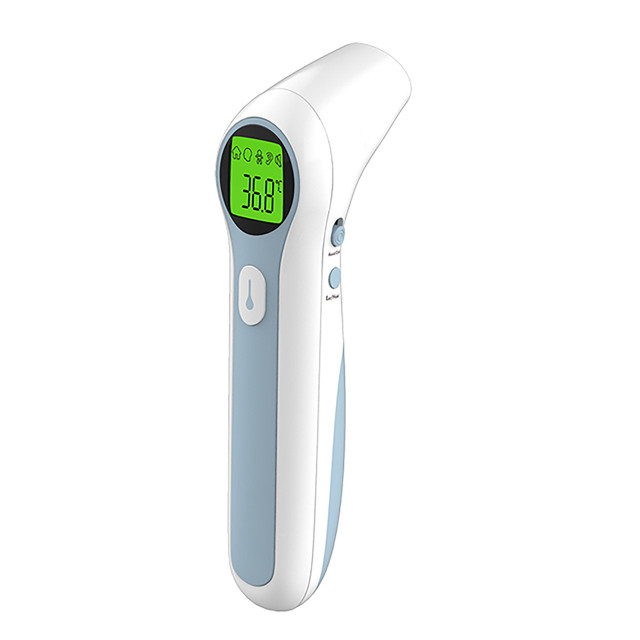 Thermomètre frontal et auriculaire Bluetooth à double mode sans fil avec alarme de fièvre