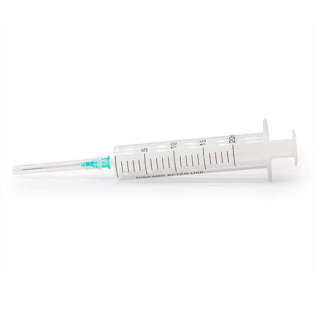 Seringue d'injection Luer Slip jetable en deux parties avec aiguille