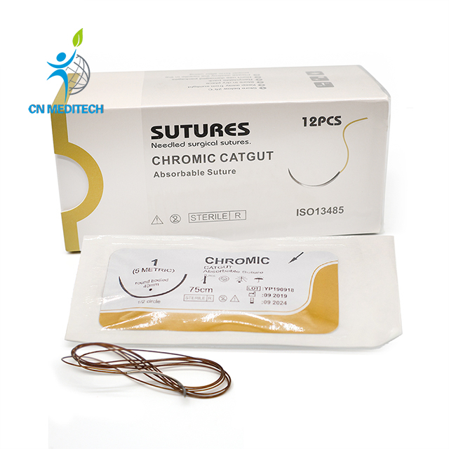 Suture Chirurgical de Catgut Chromique Résorbable 