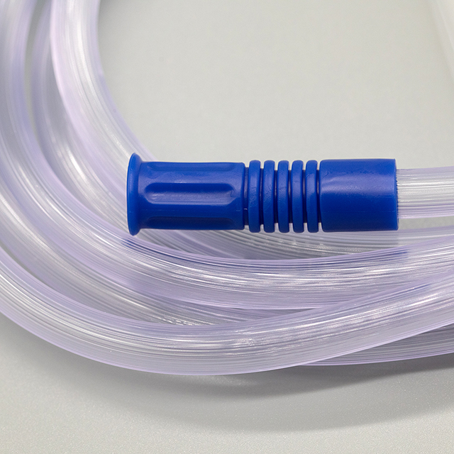 Tube de connexion d'aspiration Yankauer jetable avec poignée à pointe simple