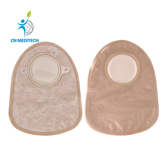 Sac de stomie médical professionnel, sac de colostomie en deux pièces vidable/fermé 