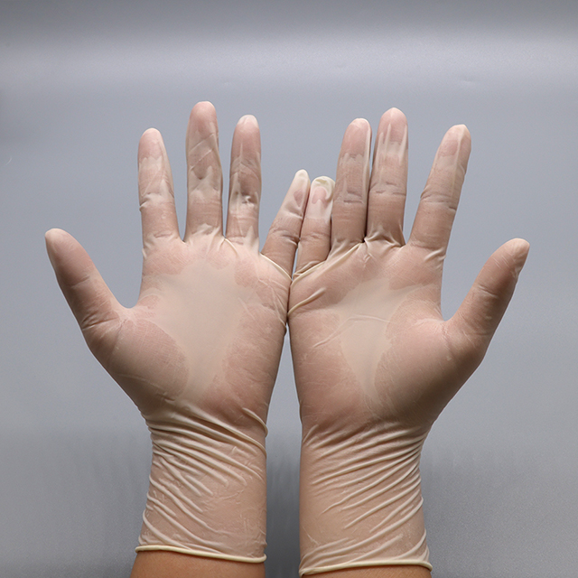 Gant d'examen en latex stérile sans poudre de haute qualité à usage unique