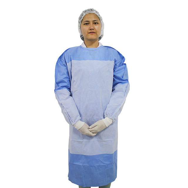 Blouse chirurgicale renforcée jetable médicale étanche SMS