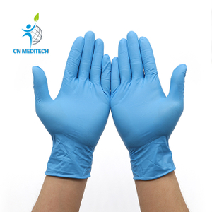 Gant en nitrile jetable en poudre ou sans poudre