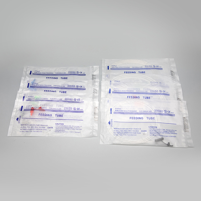 Tube d'alimentation d'estomac en PVC jetable médical 