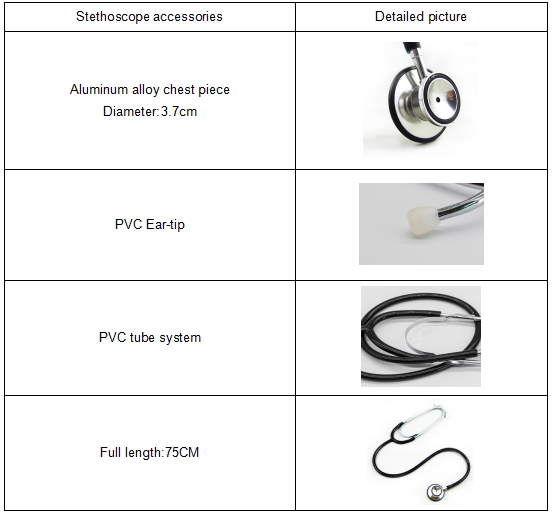 St&eacute;thoscope &agrave; double t&ecirc;te classique avec bague anti-frisson pour une utilisation pour enfants