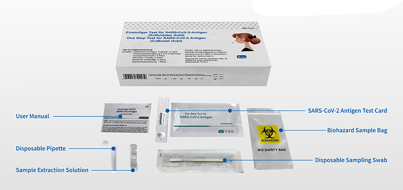 Test en une étape pour lu0026#39;antigène SARS-CoV-2 (or colloïdal)