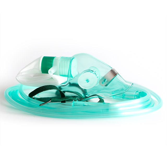 Masque sans réinspiration avec sac réservoir avec tube à oxygène