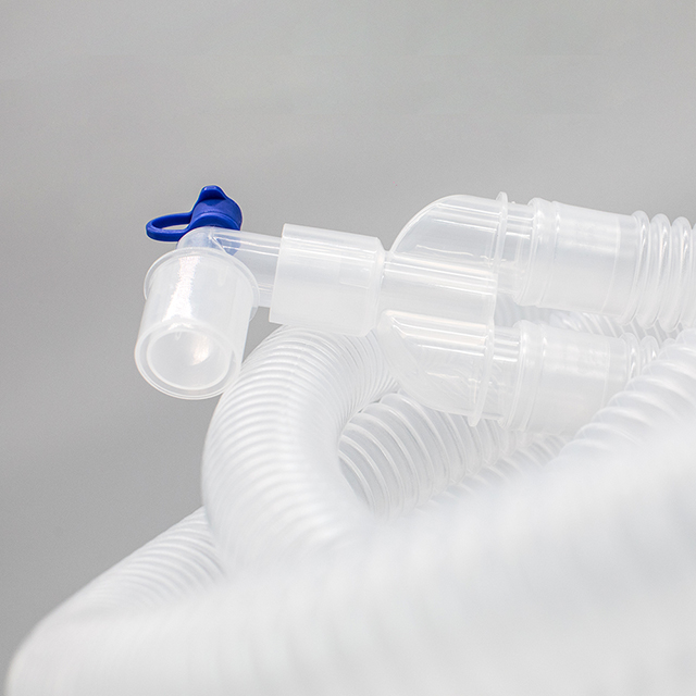 Circuit respiratoire d'anesthésie de circuit transparent en plastique jetable médical