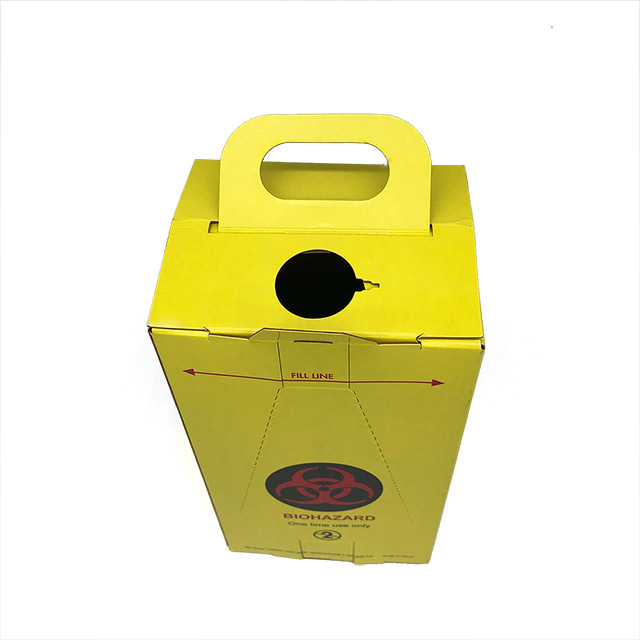 Conteneur pointu en papier jetable pour déchets médicaux