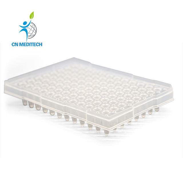 Plaque de réaction PCR jetable, consommable de laboratoire en plastique