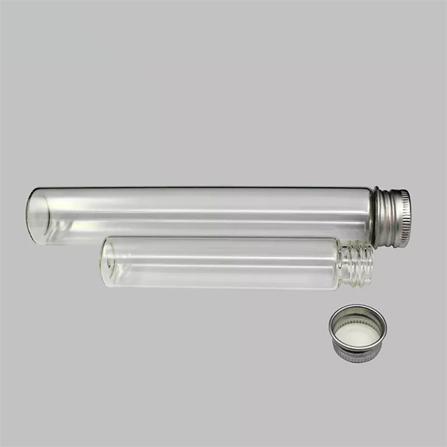 Tube à essai de laboratoire en Pyrex avec bouchon à vis