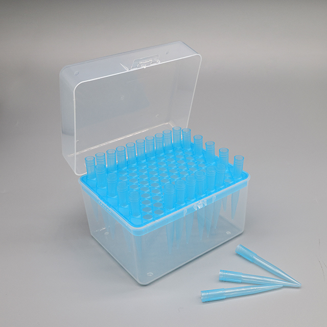 Boîte de pointe de pipettes en plastique de haute qualité, 96 puits 200ul 10ul