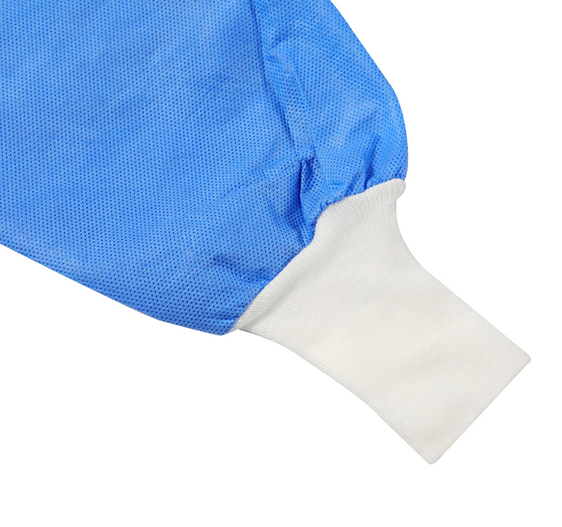 Blouse chirurgicale non tissée imperméable stérile jetable pour usage hospitalier