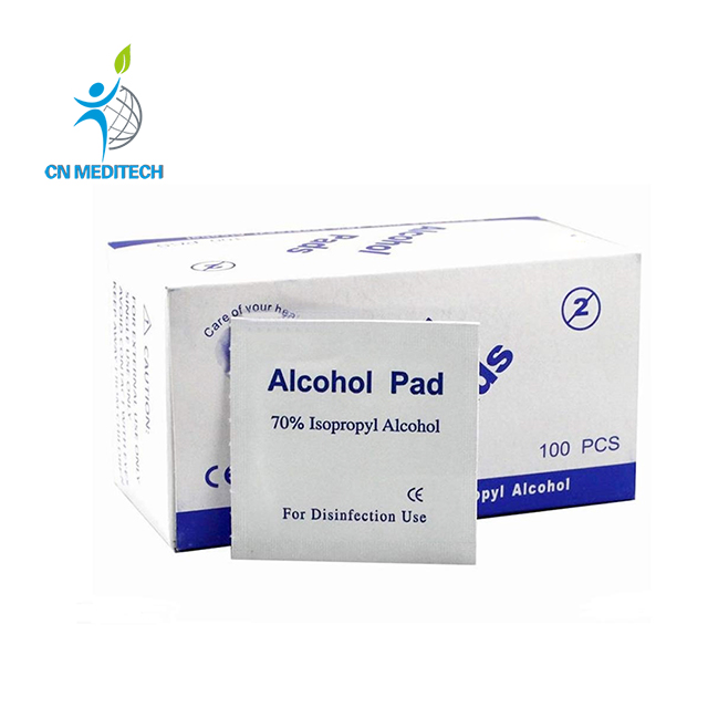 Tampons-écouvillons d'alcool stériles non tissés jetables, lingettes pour injections