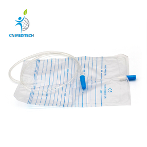 Sac de collecte d'urine à valve poussoir pour adulte jetable
