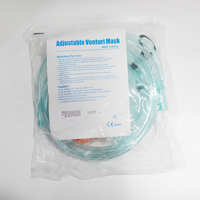 Masque Venturi réglable jetable médical avec 6 dilueurs