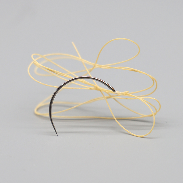 Suture chromique simple résorbable chirurgicale avec aiguille