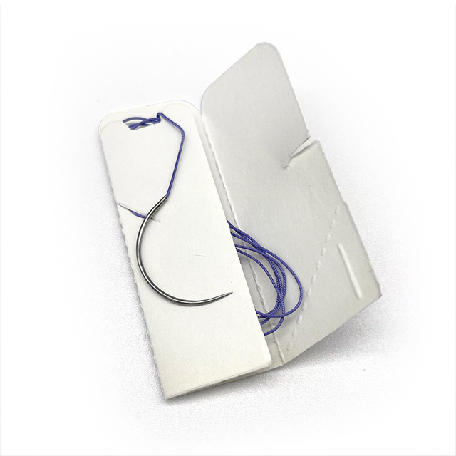 Suture chirurgicale PGA à l'acide polyglycolique résorbable avec aiguille