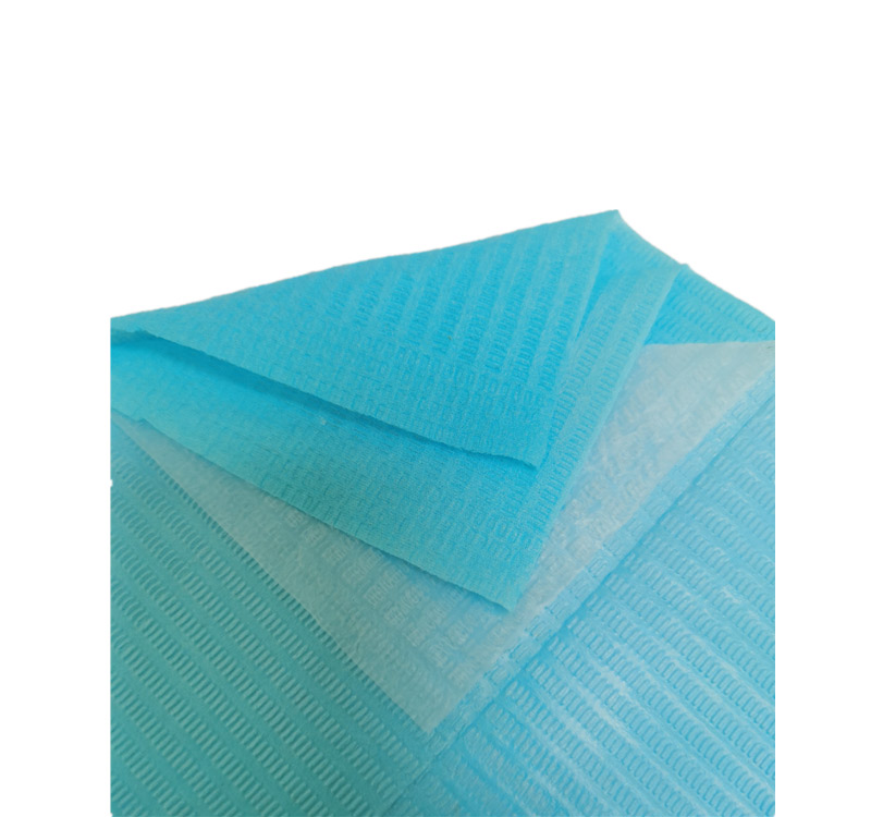 Protection dentaire jetable de bavoirs de couleur de PE multi de papier  pour l'hôpital/clinique