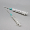 Seringue d'injection Luer Slip jetable en deux parties avec aiguille