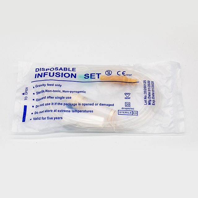 Ensemble de perfusion d'administration IV jetable avec aiguille