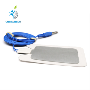 Plaque patiente électrochirurgicale Esu jetable, tampon de mise à la terre avec câble