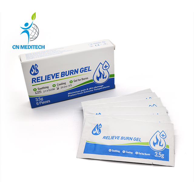 CNMEDITECH 3.5g Gel de pansement médical pour soins des brûlures soulage le Gel de brûlure lissant et rafraîchissant pour les cicatrices de brûlures