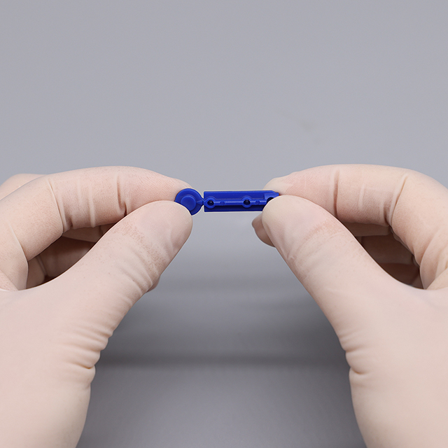 Lancette de sang de torsion d'acier inoxydable en plastique stérile jetable de sécurité médicale