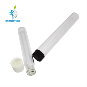 Tube à essai de laboratoire en Pyrex avec bouchon à vis