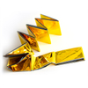 Couverture spatiale en Mylar de sauvetage d'urgence en argent et or