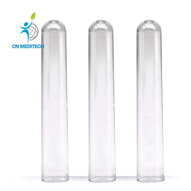Tube à essai en plastique jetable pour laboratoire