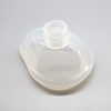 Masque respiratoire transparent d'anesthésie transparente en silicone réutilisable médical