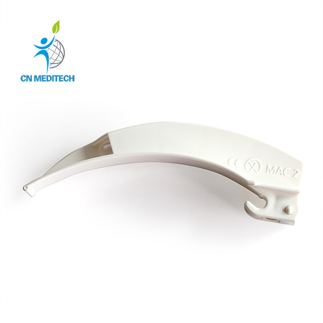 Lame de laryngoscope à fibre optique flexible en plastique jetable médical