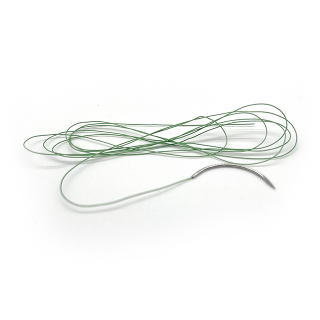 Sutures chirurgicales en polyester non résorbable (tressé) avec aiguille
