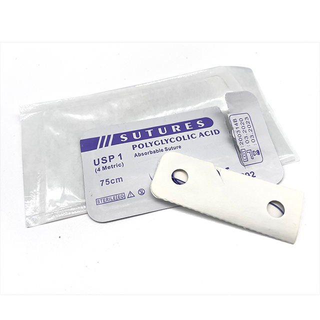 Suture chirurgicale PGA à l'acide polyglycolique résorbable avec aiguille