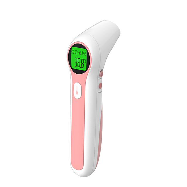 Thermomètre frontal et auriculaire Bluetooth à double mode sans fil avec alarme de fièvre