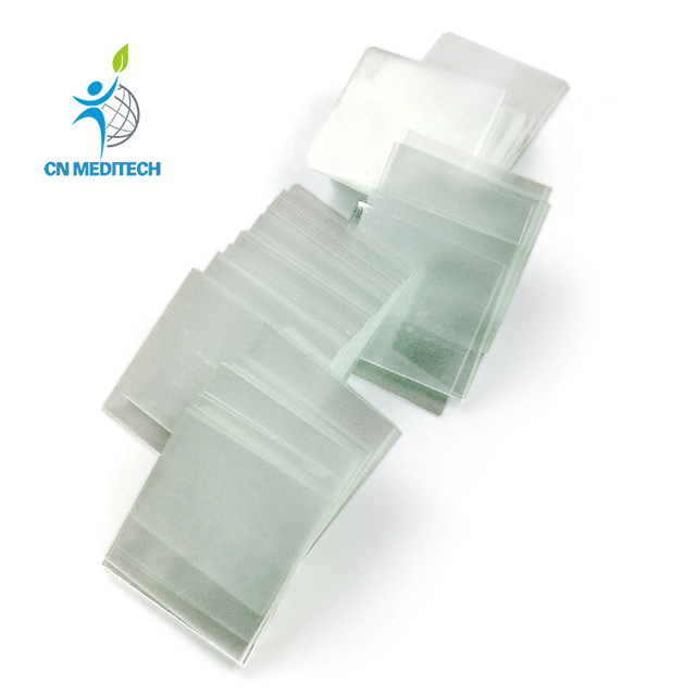 Verre de couverture de microscope jetable de laboratoire avec différentes tailles