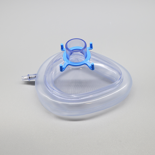Masque d'anesthésie jetable de type clapet anti-retour en PVC