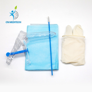 Kit d'examen gynécologique avec spéculum vaginal en plastique jetable