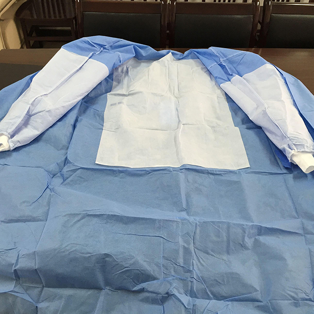 Blouse chirurgicale renforcée jetable médicale étanche SMS