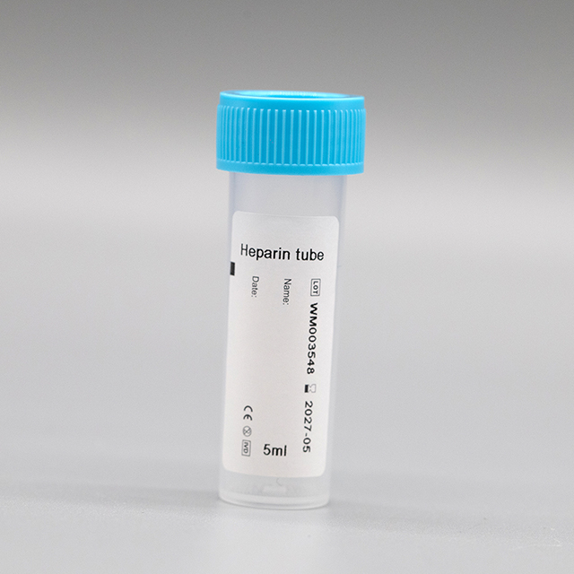 Tube à essai de prélèvement sanguin EDTA K2/K3, héparine de lithium sans vide