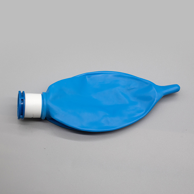 Sac respiratoire jetable en latex bleu, 0,5 L/1 L/2 L/3 L, à usage médical