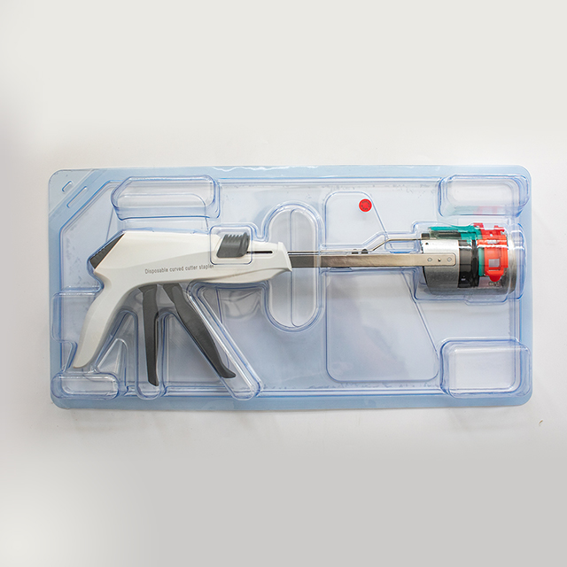 Agrafeuse incurvée jetable pour la reconstruction du tube digestif et la résection des viscères