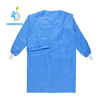Blouse chirurgicale non tissée imperméable stérile jetable pour usage hospitalier