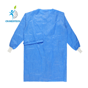Blouse chirurgicale non tissée imperméable stérile jetable pour usage hospitalier